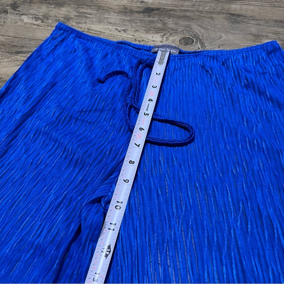 Jordan Taylor Royal Blue Beachwear Pants Pull-over Sheer Swim Bottom Cover-up L - Picture 7 of 10